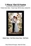 1 Piece 10X15 Frame - 10X15 Black Mdf Frame - Pvc Frame - Mini Photo Frame