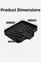 Black Silicone Flexible Soap Dish with Suction Cup and Drainage for Kitchen and Bathroom Above the Sink - 2