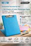 Turquoise Secretarial Set + 100 Colorful A4 Photocopy Paper |   Durable Cover, Multi-Purpose Use