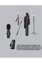 Wireless Dual Lavalier Microphone and Selfie Stick with Tripod Content Creator Kit - 3