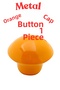 Klc Metal Round Orange Button Handle Modern Drawer Handle Handles for Children's Room Kitchen and Cabinet