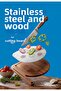 Double-Sided Presentation and Cutting Board with Steel and Wood Surface - 5