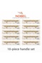 320 mm Metal Furniture Handle – Kitchen Cabinet Drawer Handle, Decorative Handle Set (10 Pieces) Matte Gold - 6