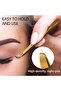 Professional Checkered 4-Piece Eyebrow Tweezers Set - Gold Color Stainless Steel Stylish Carrying Box Set - 5