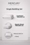 طقم غطاء لحاف مع ملاءة مطاطية لون أبيض أنثراسايت - 3