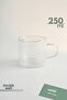 Double-walled glass mug 250 ml – heat-resistant clear coffee cup - 2