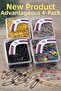4-Piece Mixed Fork Needle Set (Gold + Silver + Black + Colorful) – 200 Safe Needles