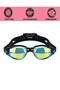 Unisex Pool Sea Vacation Swimming Goggles Mirrored Sturdy Protection in Case