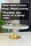 Gold Detailed Glass Presentation Plate & Pedestal Cake Cookie Stand (28 cm) - 5