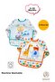 Baby Bibs for Boys - Car and Lion Patterned Set of 2