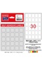 ملصق مكتبي مع كيس 19×23 ملم أبيض OFC-111 (عبوة من 10 قطع)