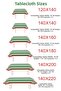 Modern Colorful Striped Tablecloth Stain-Resistant Stylish Design for Garden Balcony - 2