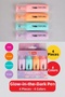 مجموعة أقلام التظليل من مجموعة x Dekomus Pastel Touch المكونة من 4 قطع مع هدية دفتر جيب من Dekomus - 2