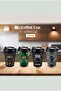 650ml Coffee Cup with Lid Practical Use Plastic Coffee & Tea Mug Hot Drink Cups - 6