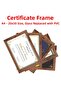 5 قطعة إطار A4 خشبي PVC 21x30 إطار لإطار الشهادة لإطار الدبلوم للوثيقة - 2