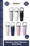 Special Production Stainless Heat-Protecting Vacuum-Sealed Leak-Proof 500ml Matte Ergonomic Steel Thermos Dark Blue