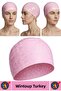 # Bone Flexible Soft Pool Sea Waterproof Elastic Cloth Hair Cap Ear Nose Plug Stylish Special Set - 2