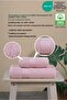 2-Piece Bath Towel Set 100% Cotton Certified, Body Head Towel Set Pink - 50X80 & 70X130Cm - 3
