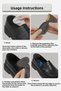 3-Zone Comfort Pad Against Shoe Impact, Heel, Arch, and Ankle Support, Half Insoles |   2 Pairs - 4