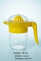 425 Cc Glass Fruit Juicer |   Citrus Juicer |   Lemon Orange Juicer |   With Protection Cover |   Yellow - 7