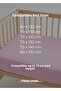 100% Cotton Muslin Fitted Sheet - 4 Layers, Breathable Fabric - 80X130 cm - 3