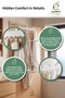 Behind-The-Door Hanger Rack 8-Piece Hanger Set Bathroom Towel Hanger Organizer Set of 3 - 3