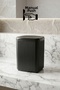 4 Piece Bathroom Set |   Standing Trash Can |   With Internal Opening Cover |   Toilet Brush |   Soap Dish |   Toothbrush Holder |   Black - 2