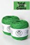 Botanical Green, 100% Cotton, Twisted Knitting Yarn (200 Gr.)