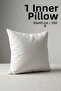 1 Piece Premium Bead Silicone Throw Pillow Inner Cushion 45X45 cm 350 Gr Full Inner Filling That Does Not Collapse - 6