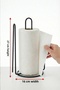 Luxurious Black Countertop Paper Towel Holder - Premium Metal Design, Stylish Kitchen Organizer - 4