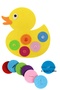 Colorful Cute Duck Button-Pushing Children's Educational Tutorial Felt Duck-Shaped Developmental Game - 2