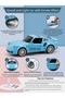 Smoke-Emitting 3-Button Function, Sound, Light, and Music, Doors That Open, Porsche Toy Car - 3