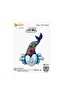 Sequin Mermaid Tail Foil Balloon Large Size 78X110 - 2
