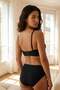 Siyah-Ten 2'li Micro Kaplı T-Shirt Bra Örme Sütyen THMSS26SU00005 - 4