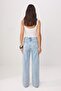 Açık Mavi rok Detaylı Normal Bel %100 Pamuk Wide Leg Jeans TWOSS26JE00051 - 6