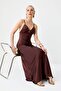Kahverengi Slip Maxi Abiye & Mezuniyet Elbisesi TPRSS26AE00083 - 2
