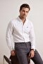 Beyaz Normal Kalıp/Regular Fit %100 Pamuk Yazlık Erkek Dokuma Gömlek TMNSS26GO00027 - 4