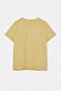 Sarı Çiçek Aksesuar Detaylı Regular Fit Büyük Beden T-shirt TBBSS25BF00065 - 6