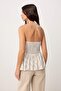Çok Renkli Çizgili Dokuma Peplum Bluz TWOSS26BZ00597 - 4