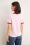 Açık Pembe Slogan Regular Bisiklet Yaka Standart Kol Kısa %100 Pamuk Örme T-Shirt TWOSS26TS00213 - 4