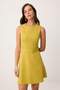 Oil Green Skirt with Belt at Waist Short / Mini Woven Dress Twoss26El00434