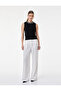Crew Neck Sleeveless Rhinestone Knit Blouse - 2