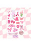 Pembe Coqueette Tatlı Sticker Seti - 5