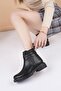 Fncy 6008 Black Zippered Women's Boots - 4