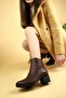 92160-1 Tan Genuine Leather Winter Women's Boots - 4
