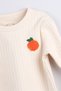 Embroidered Camisole Baby and Kids T-Shirt 100% Cotton (Orange) - 2