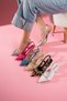 Amanda Beige Nude Skin Buckle Detailed Heeled Women's Shoes - 5