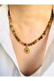 Cheetah Eye Natural Stone Necklace 45 cm - 2