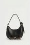 Vove Women's Faux Leather Baguette Shoulder Bag with Scarf Accessory Stylish Handbag - 3