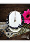 Original Snowy Obsidian Cracked Natural Stone Women's Bracelet